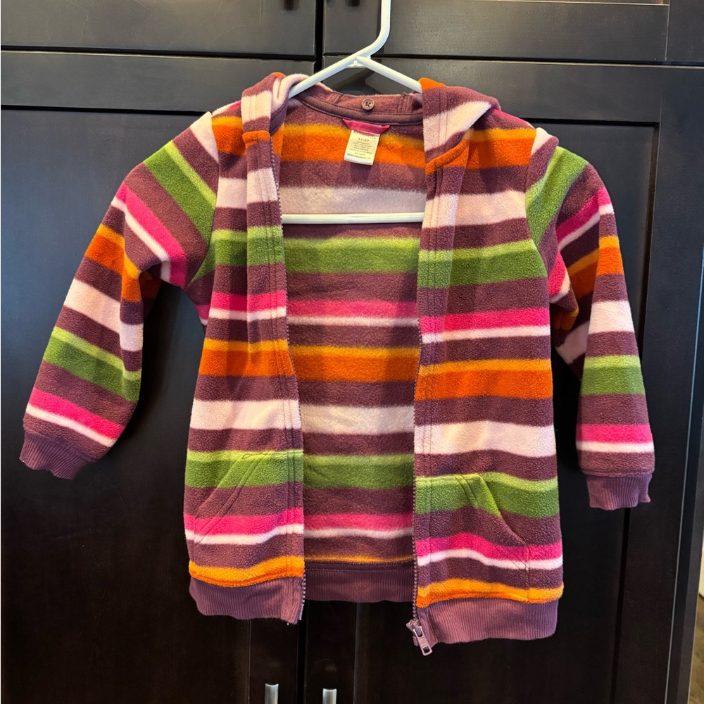 Gymboree Colorful Striped Kids fleece jacket